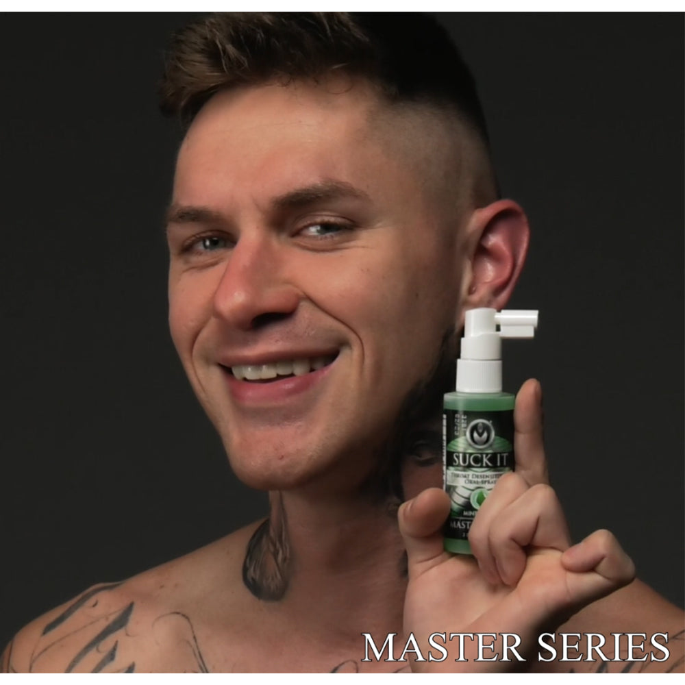 Master Series Suck It Throat Desensitizing Oral Sex Spray - 2 oz Green