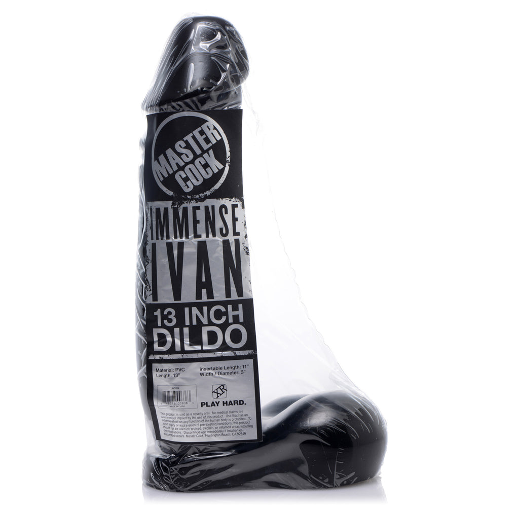 Master Cock Immense Ivan 12.5 Inch Dildo Black