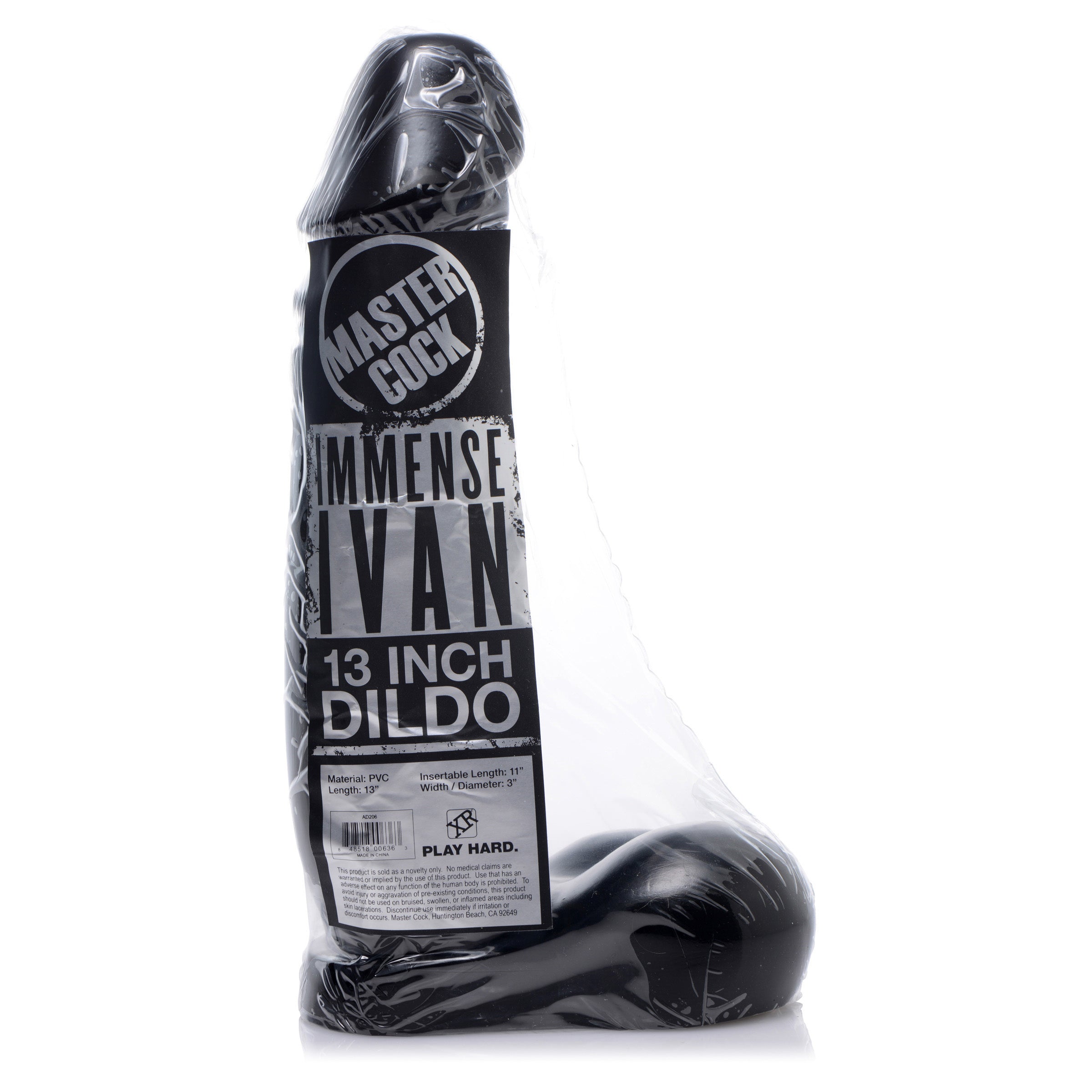 Master Cock Immense Ivan 12.5 Inch Dildo Black