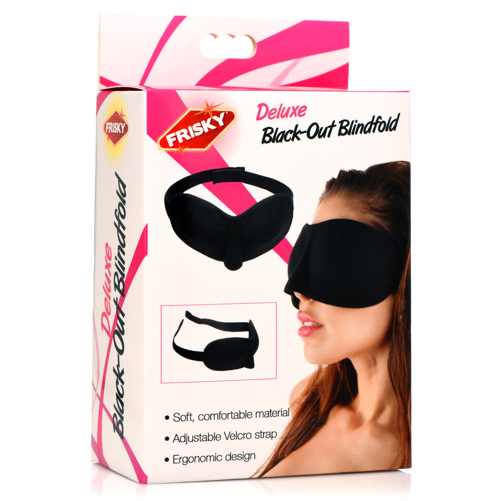 Frisky Frisky Deluxe Black Out Blindfold Black