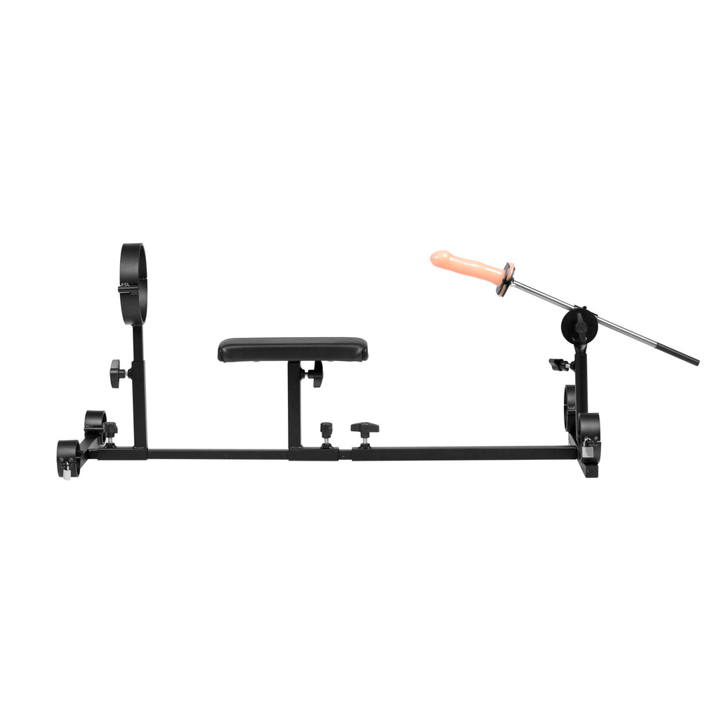 Strict Leather Stockade with Chest Pad and Fucking Rod Black