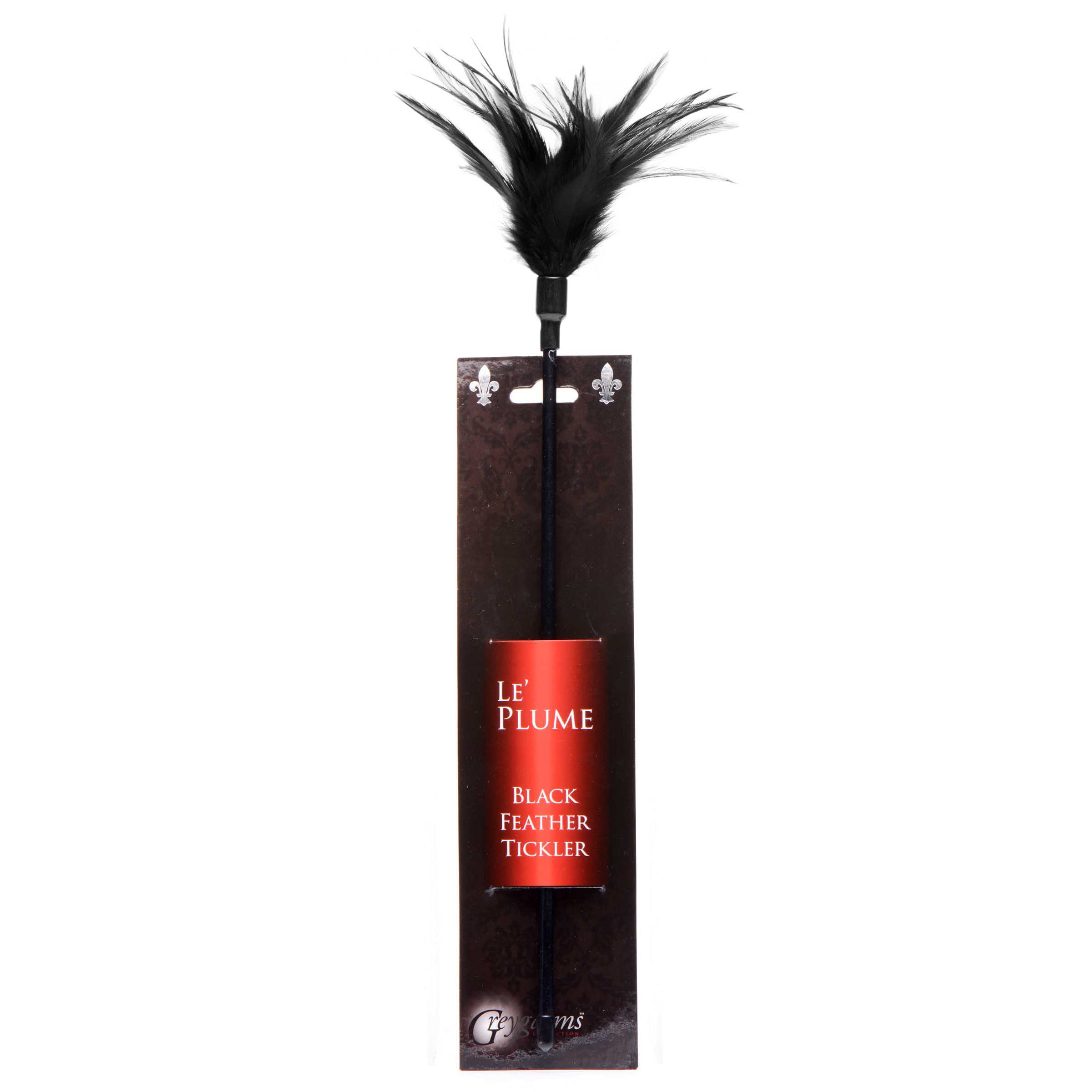 GreyGasms Le Plume Feather Tickler - Black Black