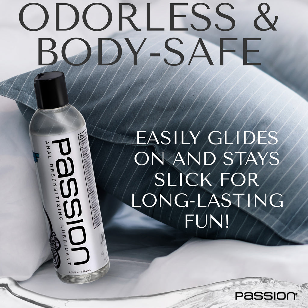 Passion Lubricants Extra Strength Anal Desensitizing Lube - 8.25 oz. Clear / 8.25 oz