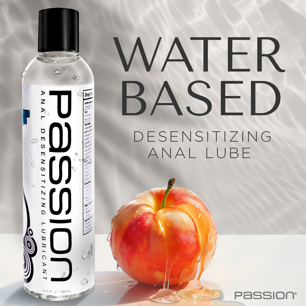 Passion Lubricants Extra Strength Anal Desensitizing Lube - 8.25 oz. Clear / 8.25 oz