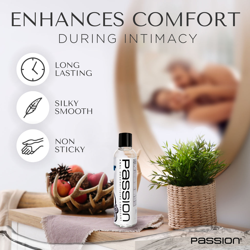Passion Lubricants Extra Strength Anal Desensitizing Lube - 8.25 oz. Clear / 8.25 oz