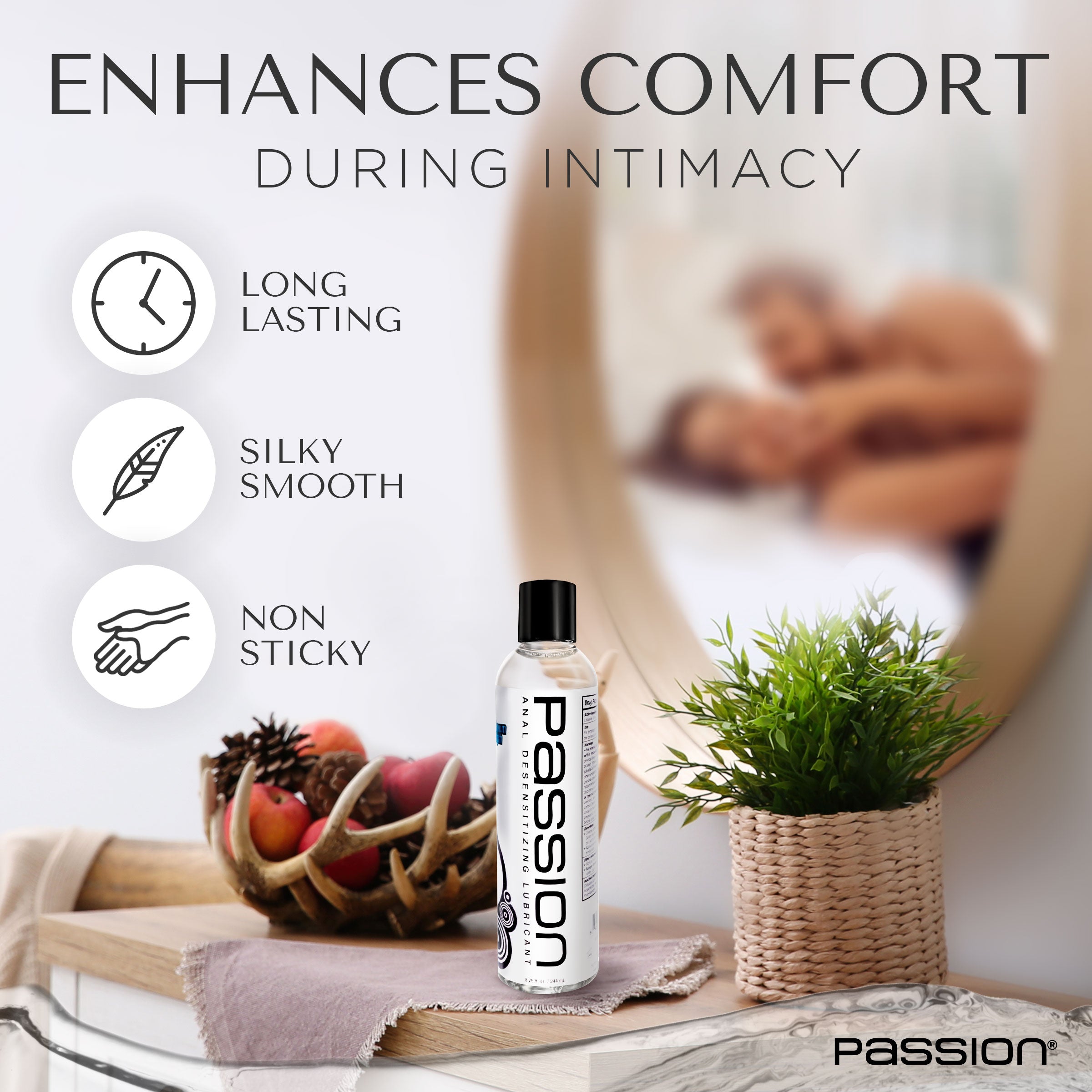 Passion Lubricants Extra Strength Anal Desensitizing Lube - 8.25 oz. Clear / 8.25 oz