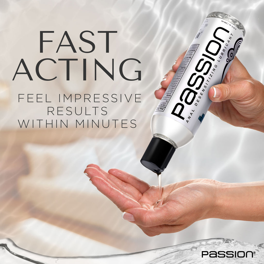 Passion Lubricants Extra Strength Anal Desensitizing Lube - 8.25 oz. Clear / 8.25 oz