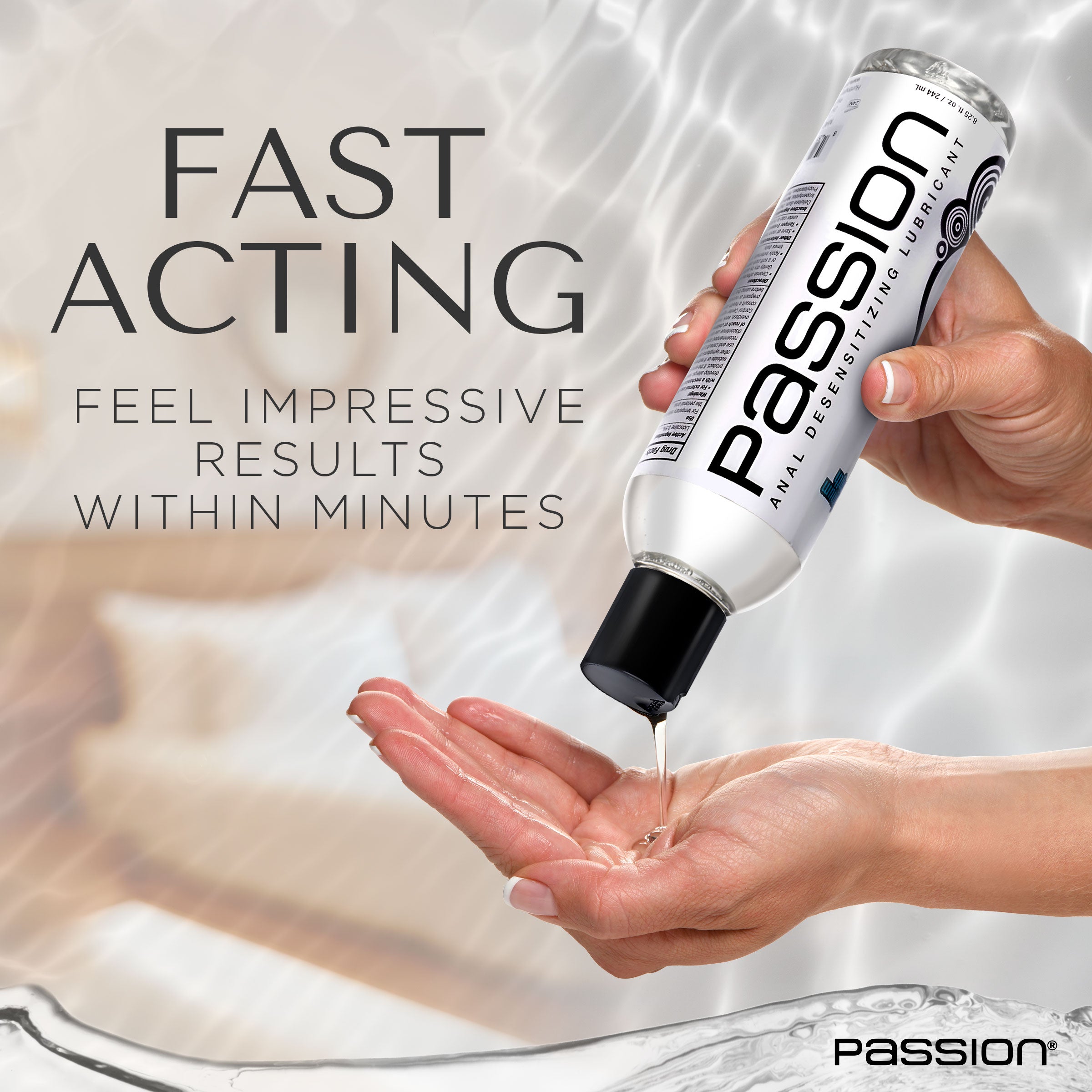 Passion Lubricants Extra Strength Anal Desensitizing Lube - 8.25 oz. Clear / 8.25 oz