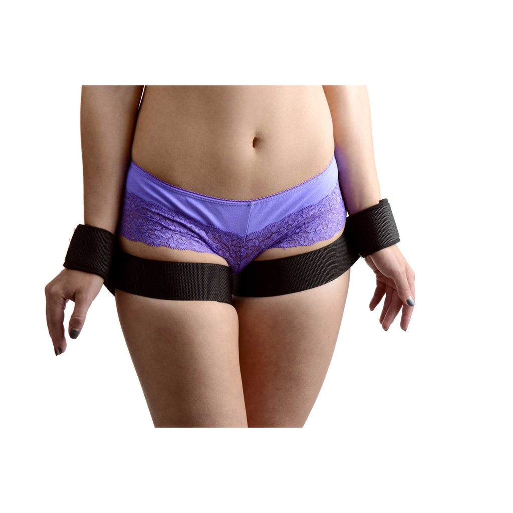 Frisky Take Me Thigh Cuff Restraint System Black