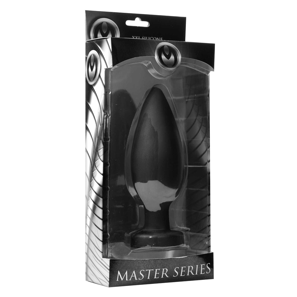 Master Series Colossus XXL Silicone Anal Suction Cup Plug Black
