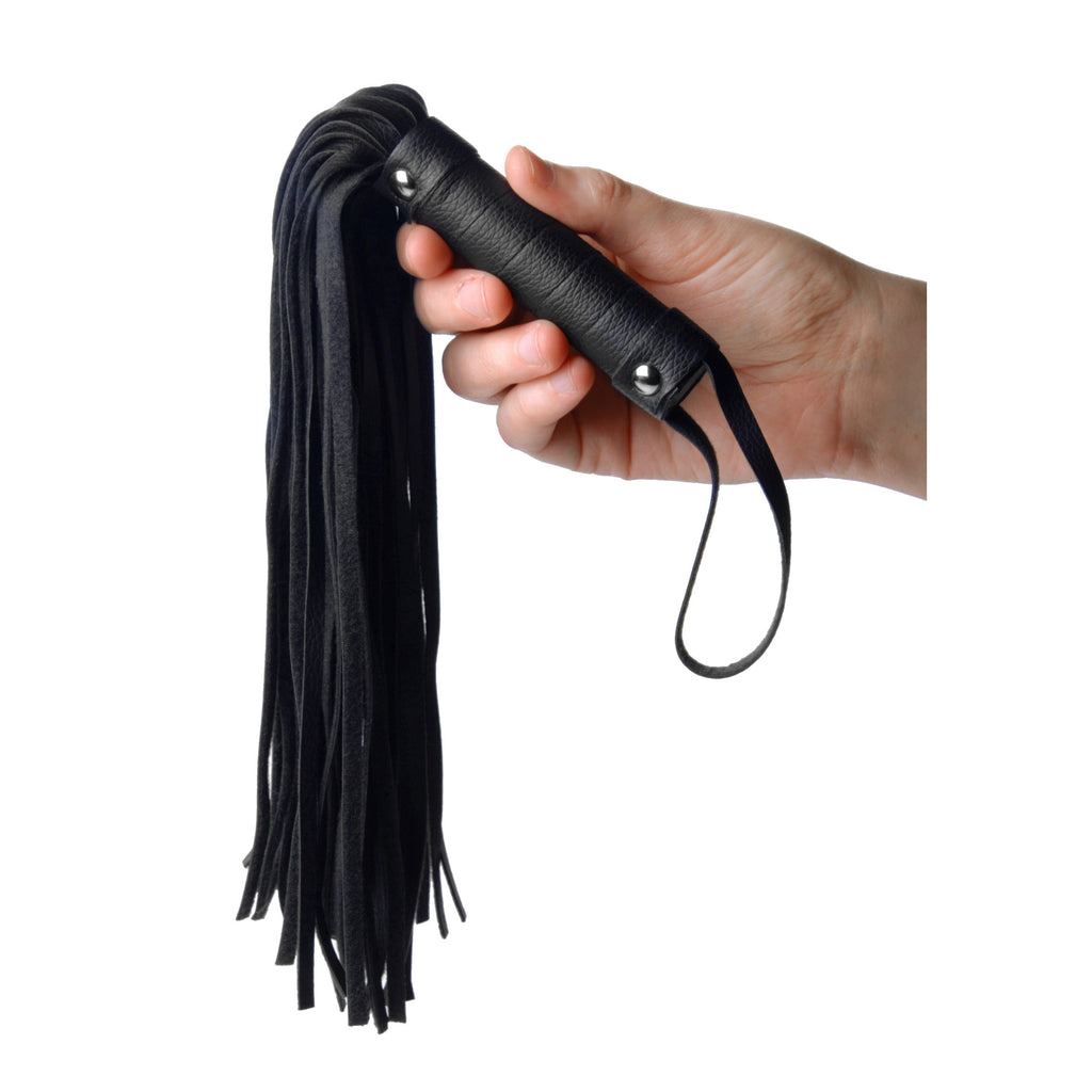 Strict Leather Pleather Pleasure Mini Flogger Black