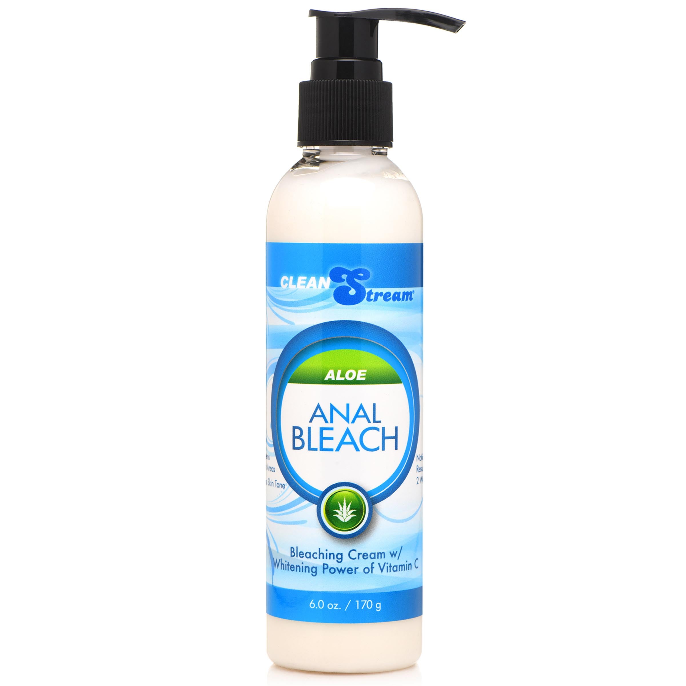 CleanStream Anal Bleach with Vitamin C and Aloe- 6 oz White