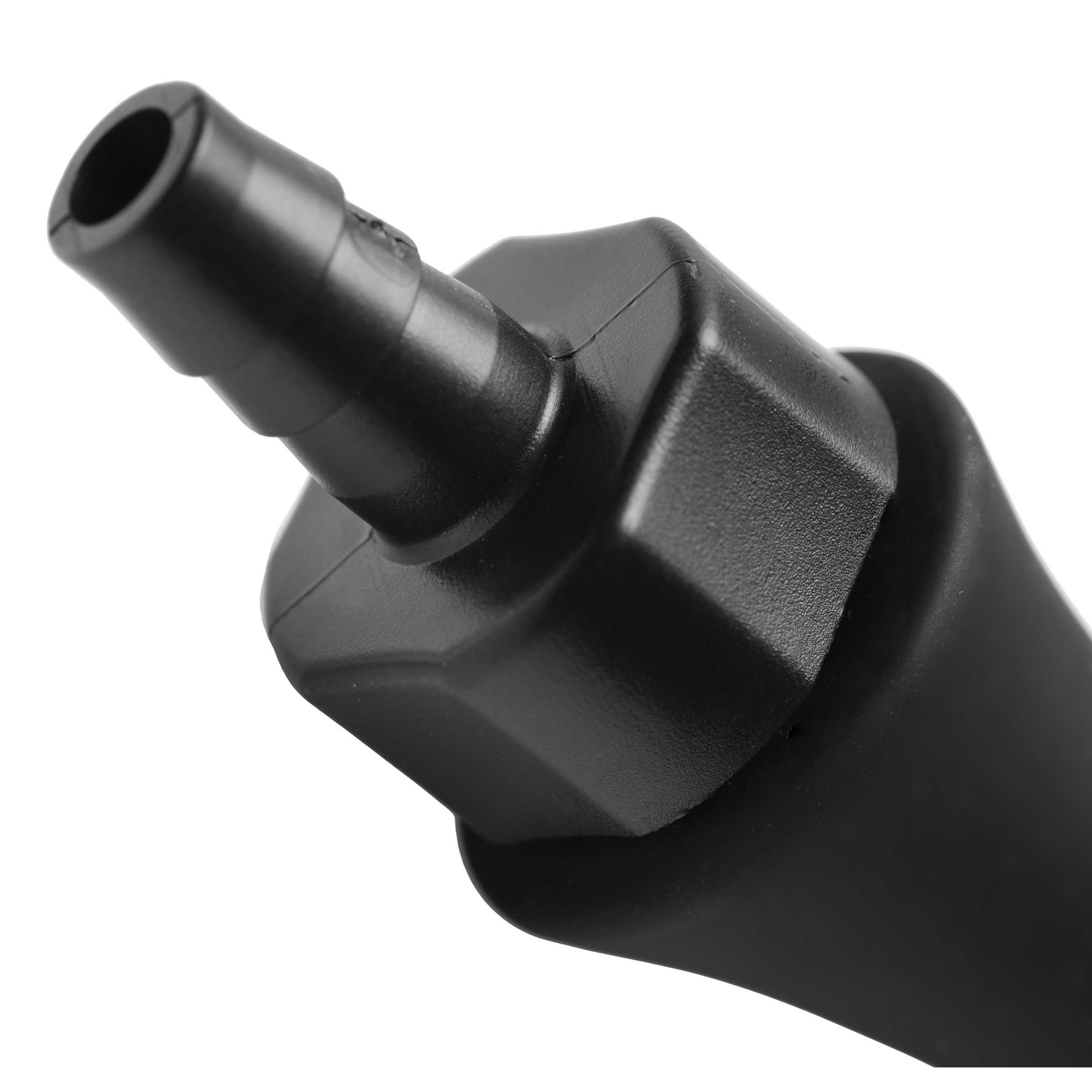 Master Series Canal 5 Bulb Silicone Enema Attachment Black