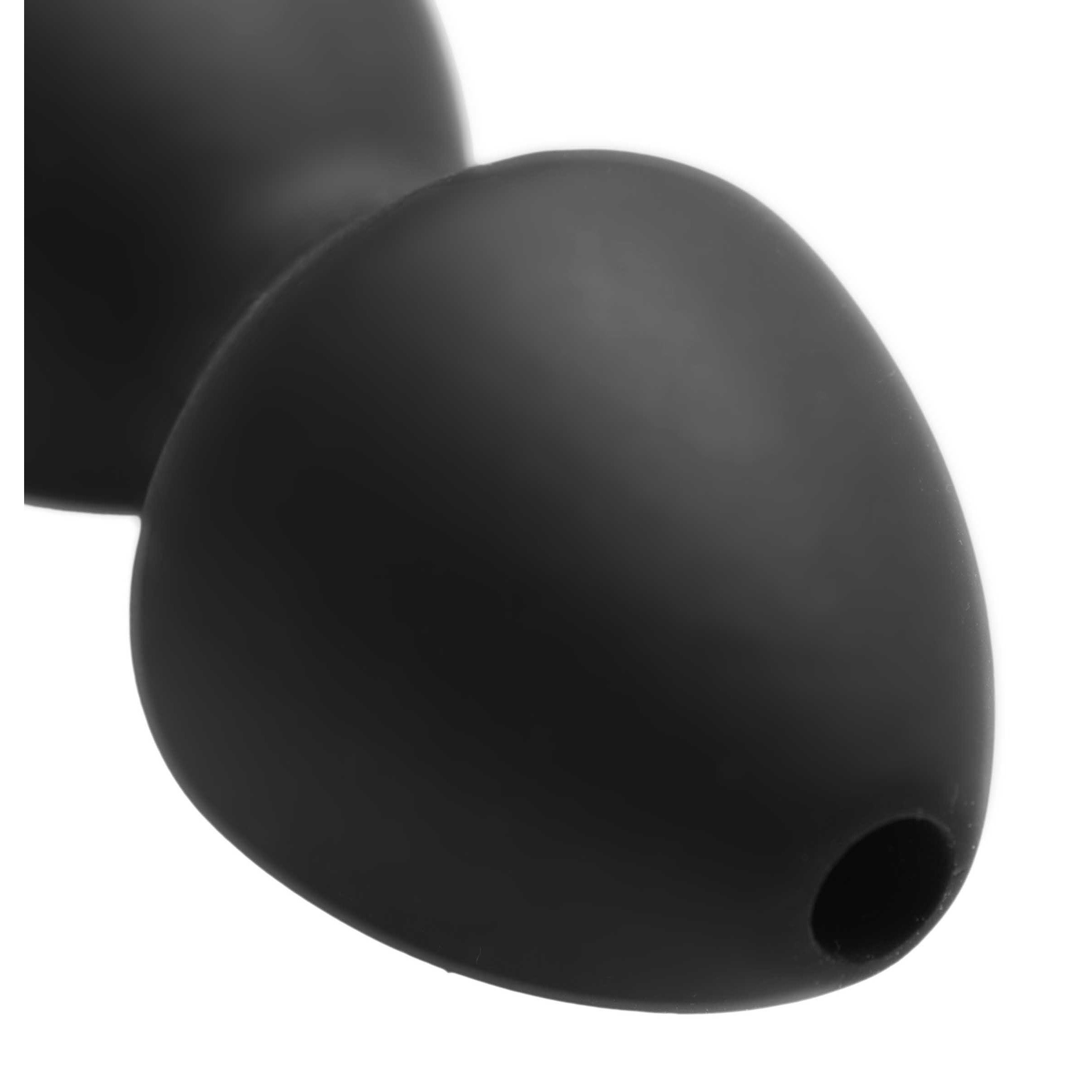 Master Series Canal 5 Bulb Silicone Enema Attachment Black