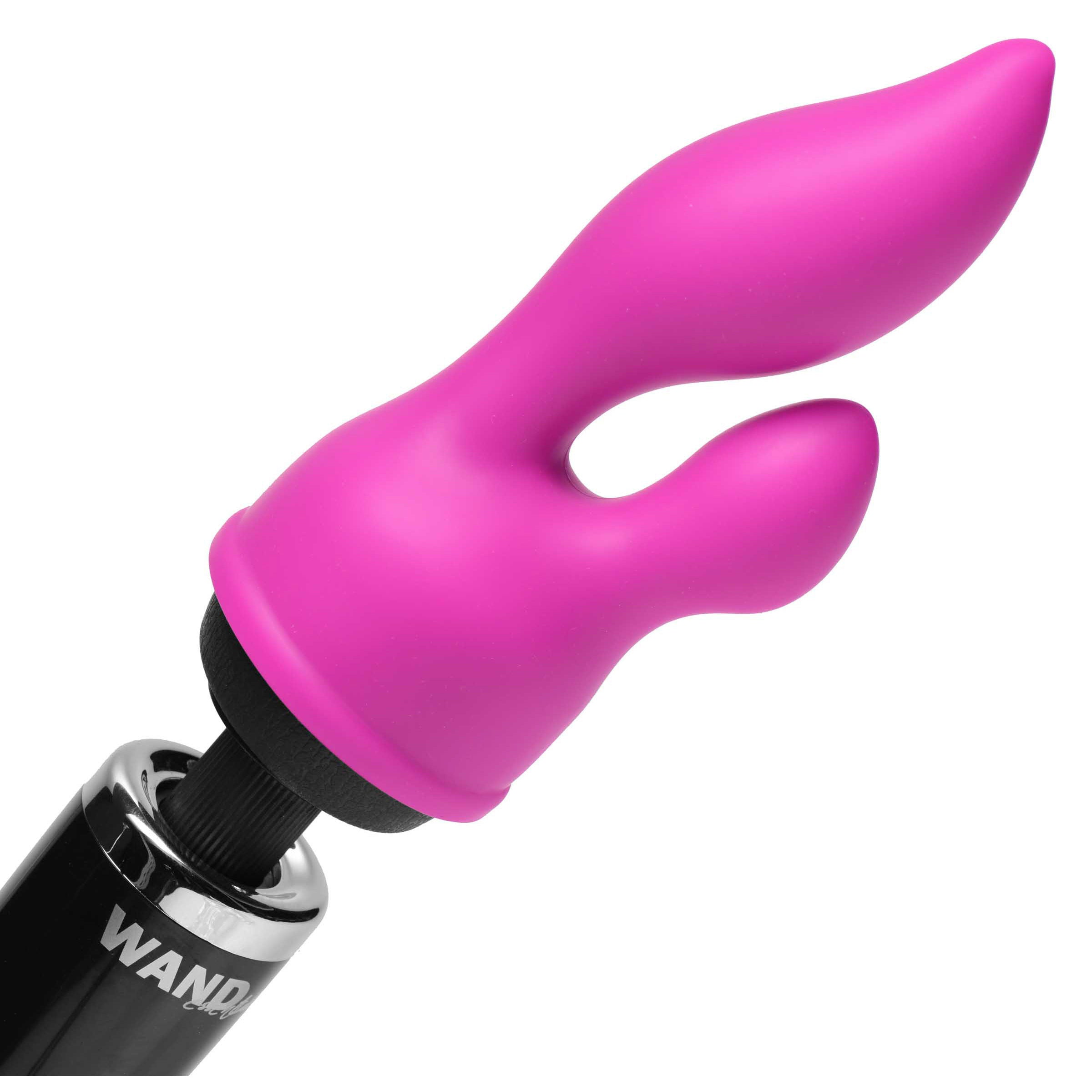 Wand Essentials Euphoria G-Spot and Clit Stimulating Silicone Wand Massager Attachment Pink