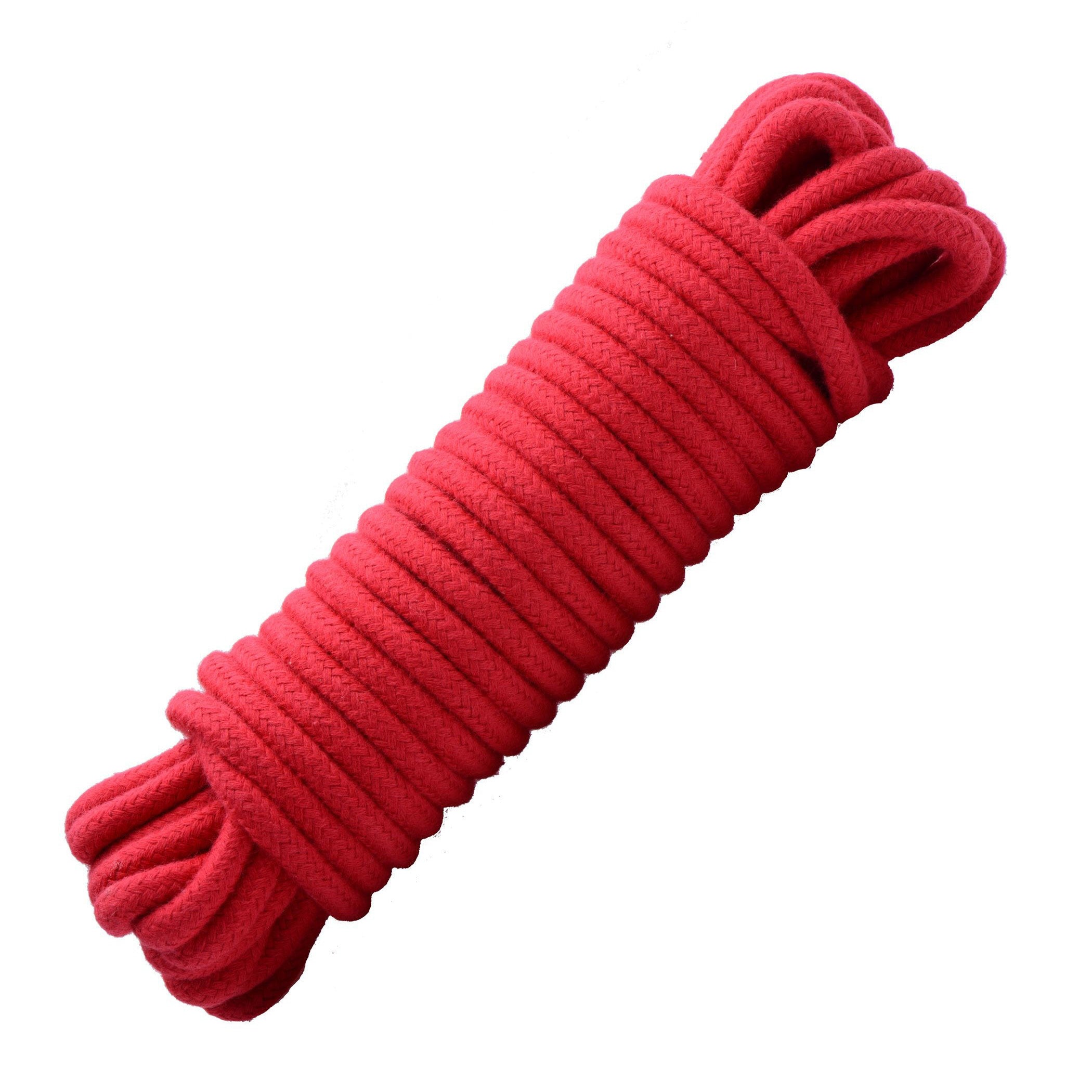 Master Series 32 Foot Cotton Bondage Rope - Red Red