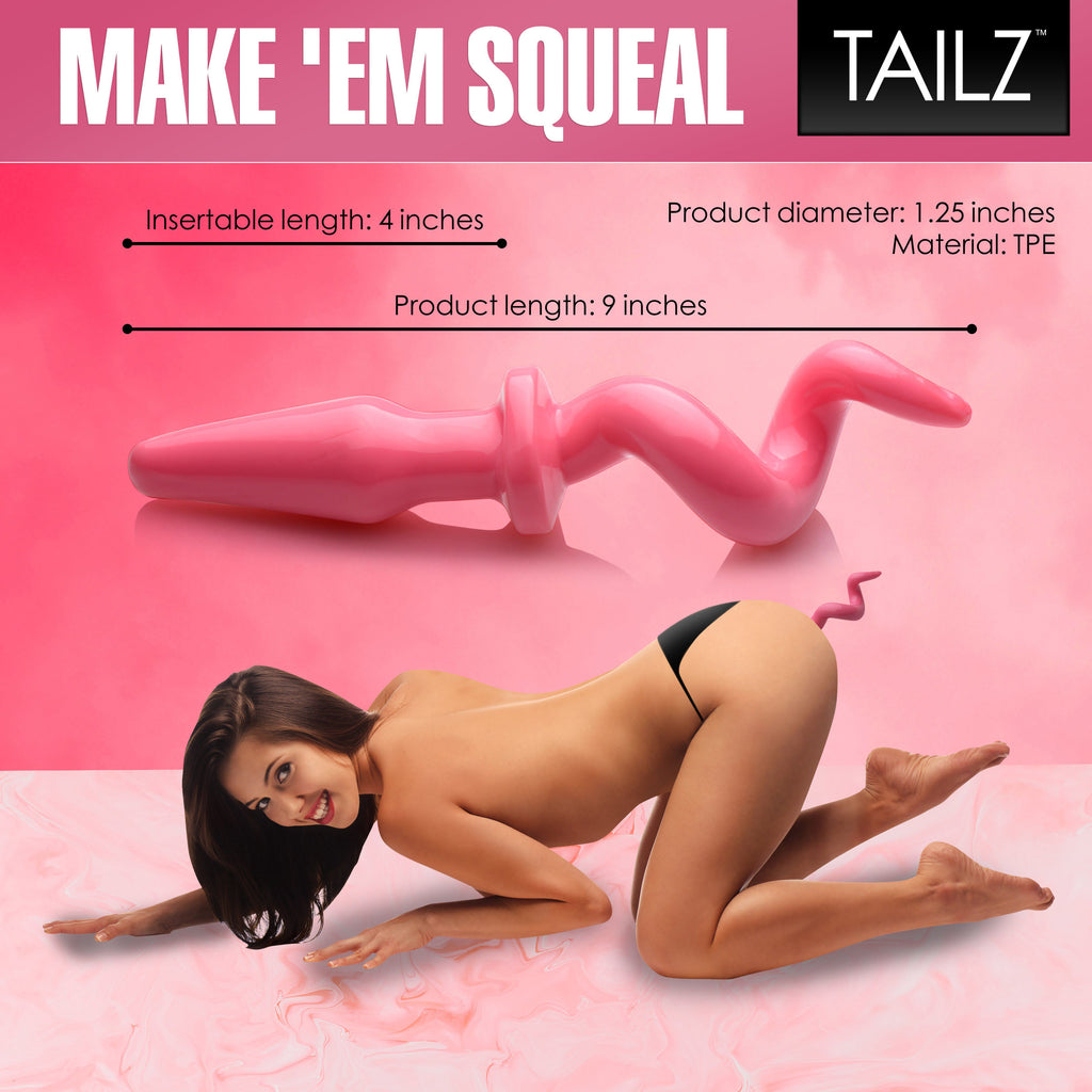 Tailz Piggy Tail Anal Plug Pink