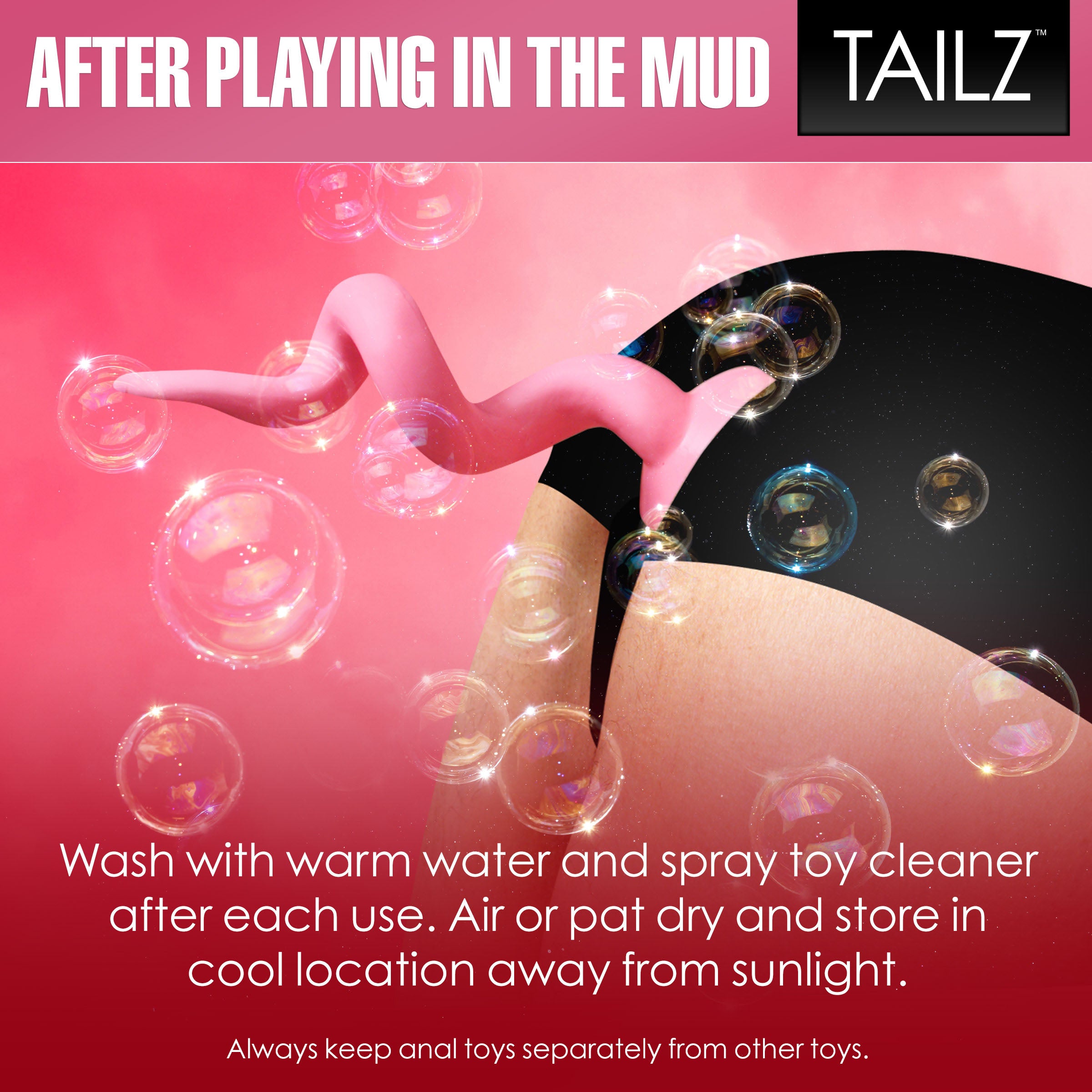 Tailz Piggy Tail Anal Plug Pink