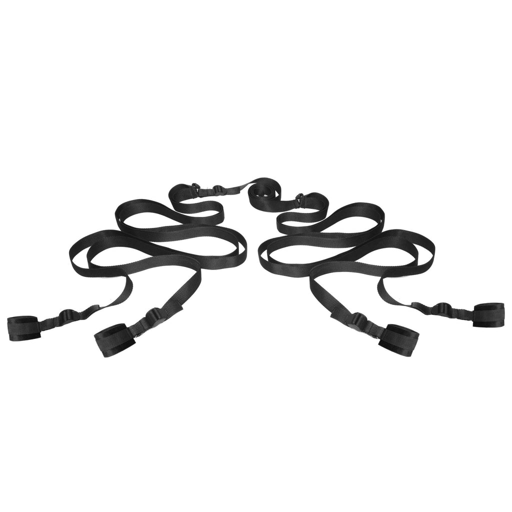 Frisky Beginner Fleece Bed Restraints Kit Black
