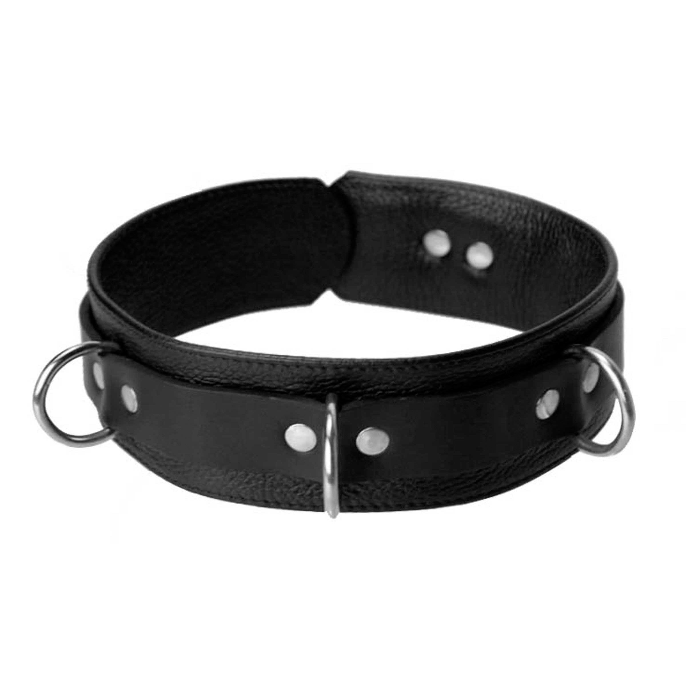 Strict Leather Sick Puppy Leash and Collar Kit Black