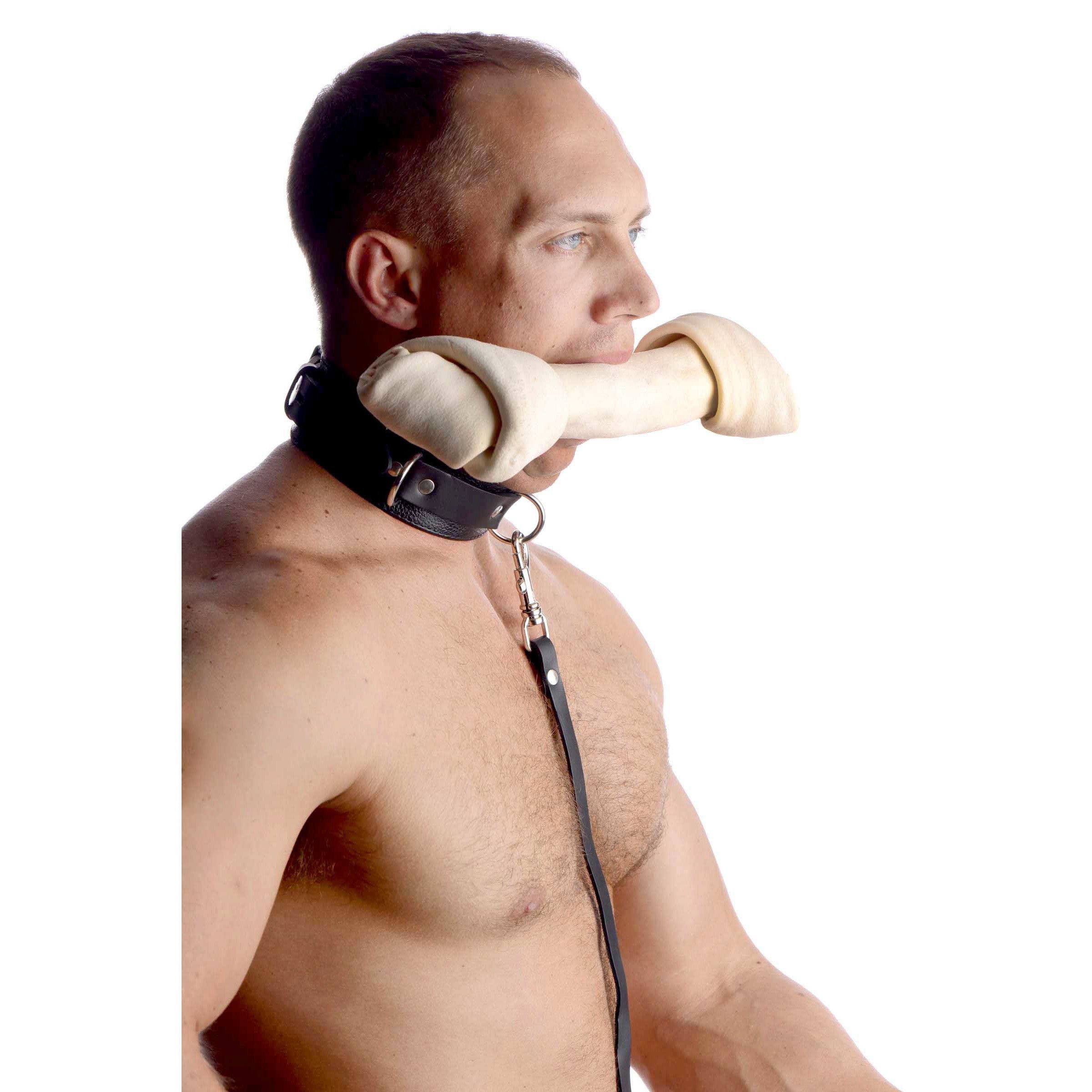 Strict Leather Sick Puppy Leash and Collar Kit Black