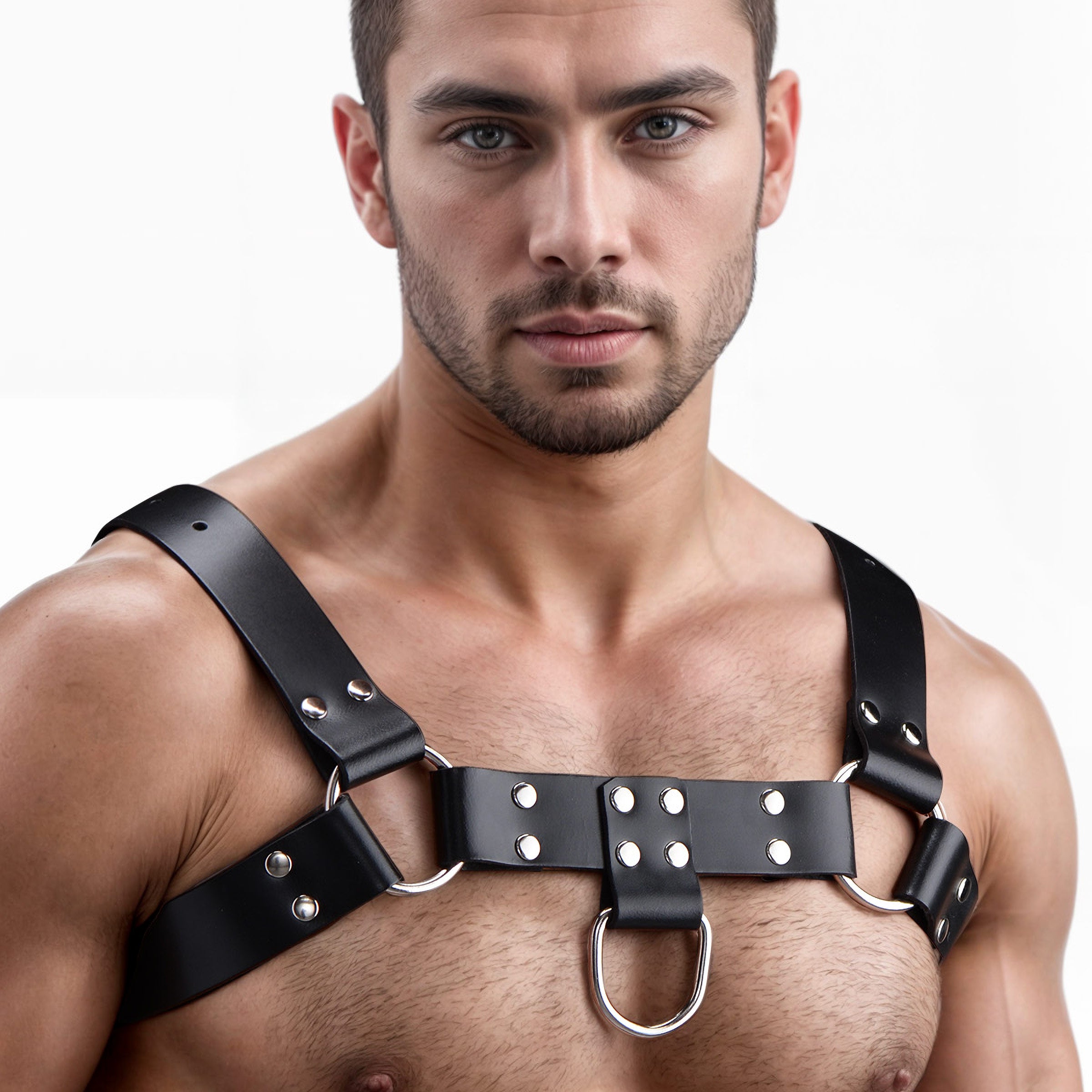 Strict Leather English Bull Dog Harness Black