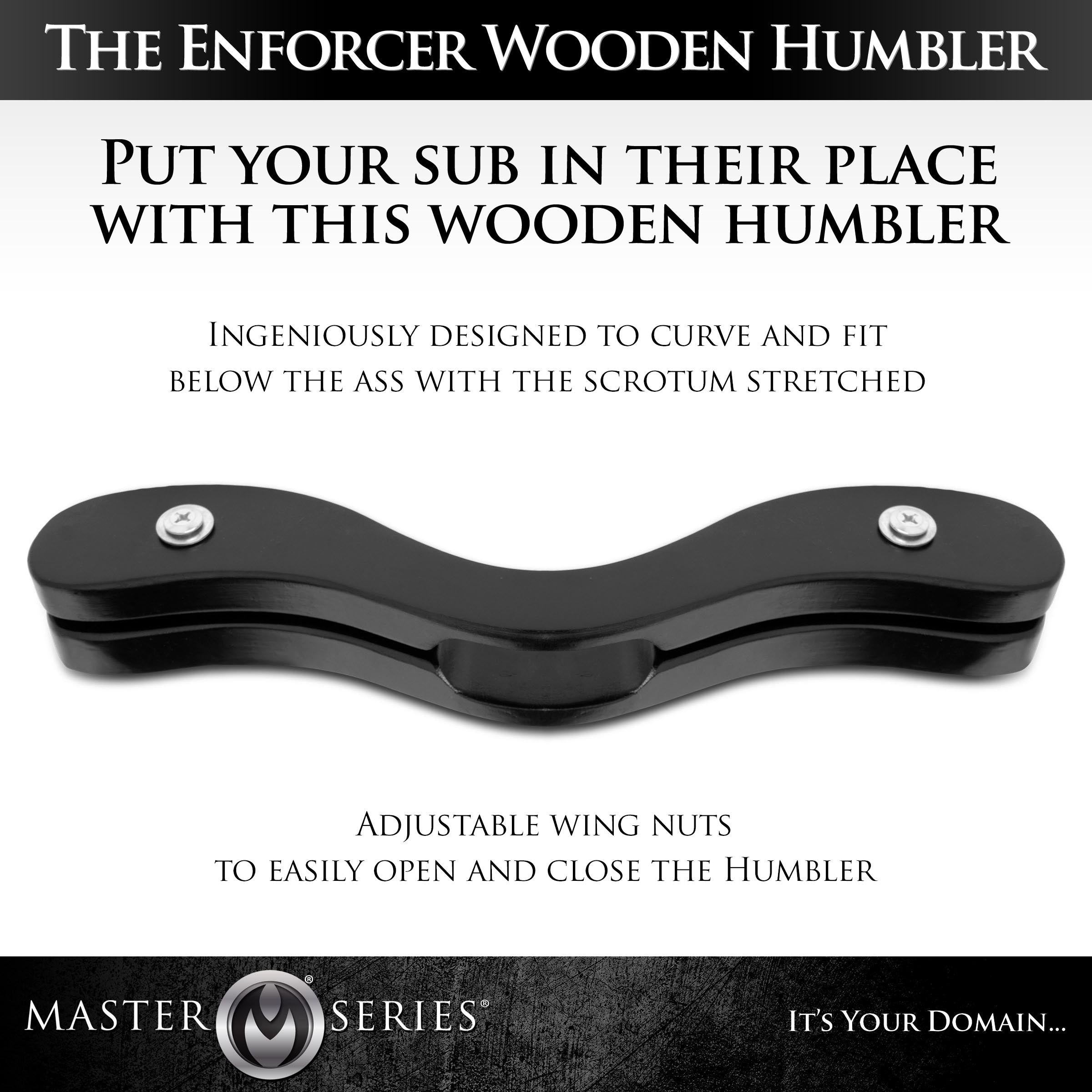 Master Series The Enforcer Black Wooden Humbler Black
