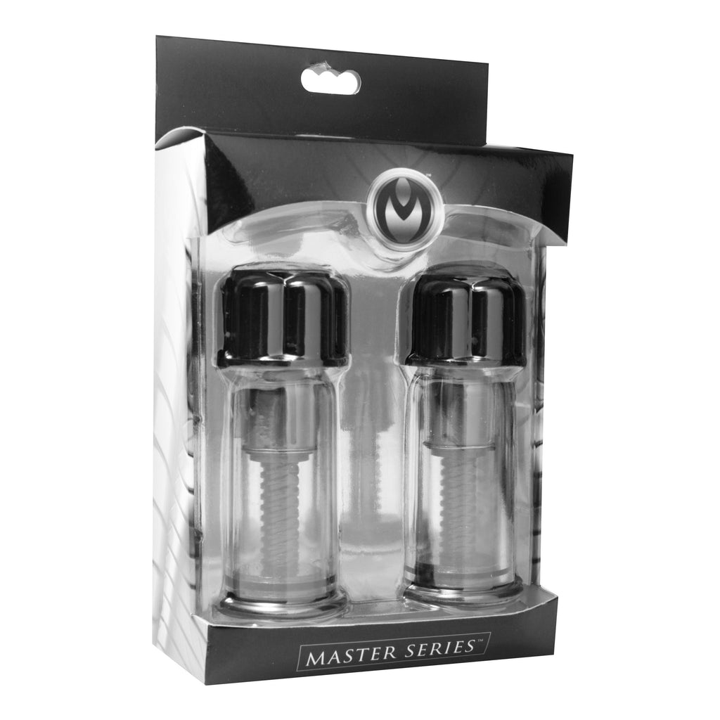 Master Series Black Maxxx Powerful Twist Nipple Suckers Black
