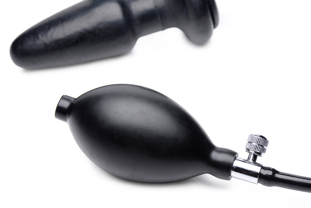 Master Series Expand Inflatable Anal Plug Black