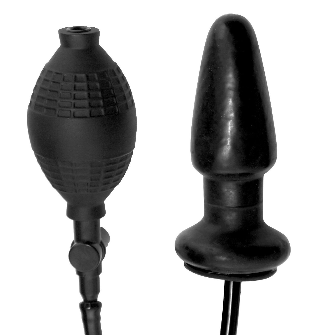 Master Series Expand Inflatable Anal Plug Black