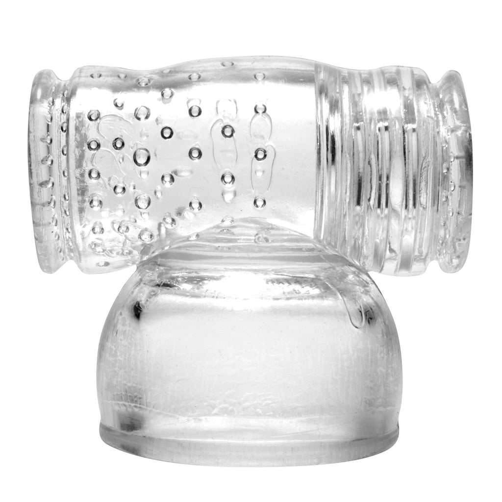 Wand Essentials North Star Enhanced Sensation Male Stroker Wand Attachment Clear