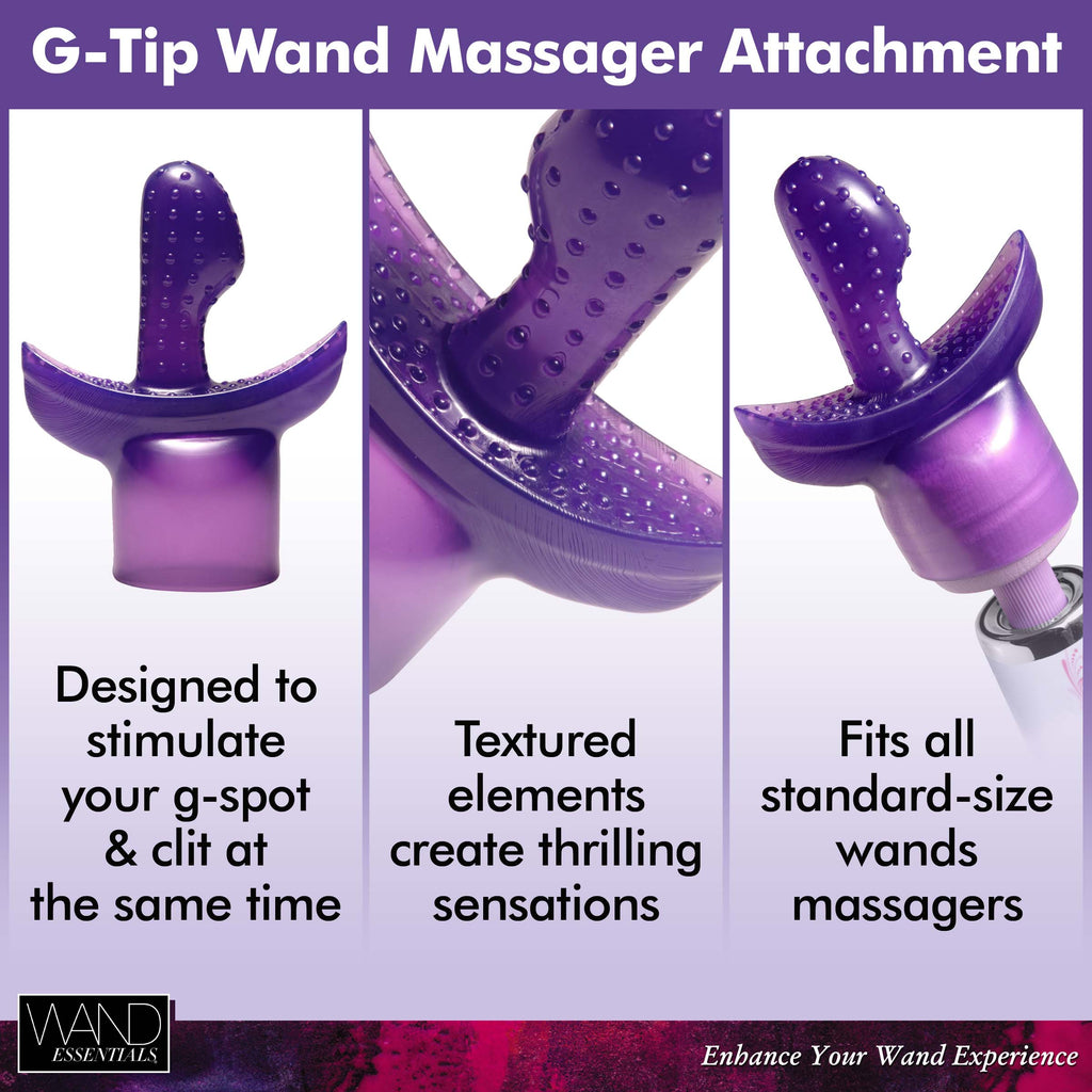 Wand Essentials G Tip Wand Massager Attachment- Purple Purple