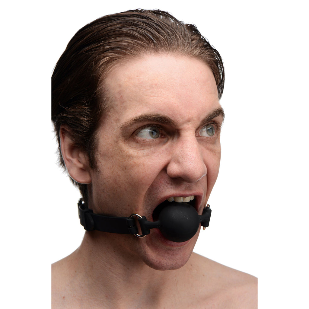 Master Series Suppressor Silicone Face Banger Gag Black