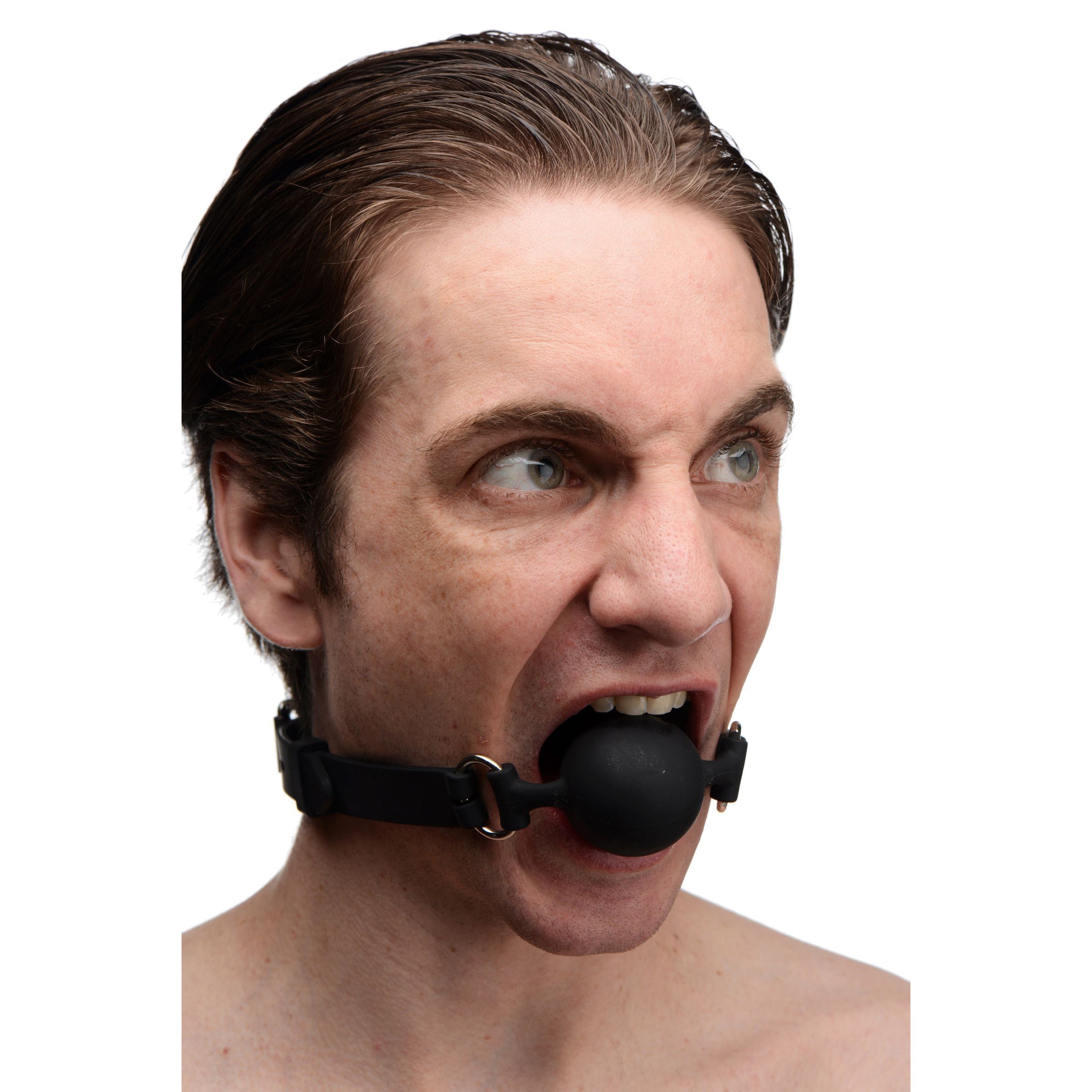 Master Series Suppressor Silicone Face Banger Gag Black