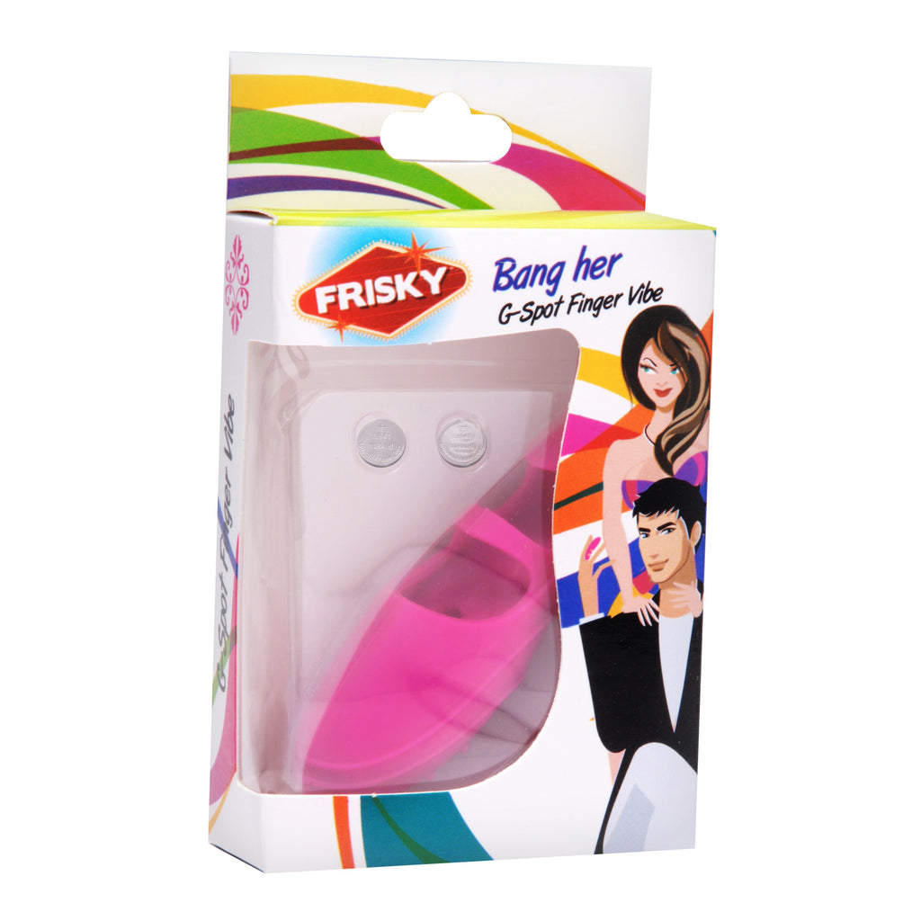 Frisky Bang Her Silicone G-Spot Finger Vibe Pink
