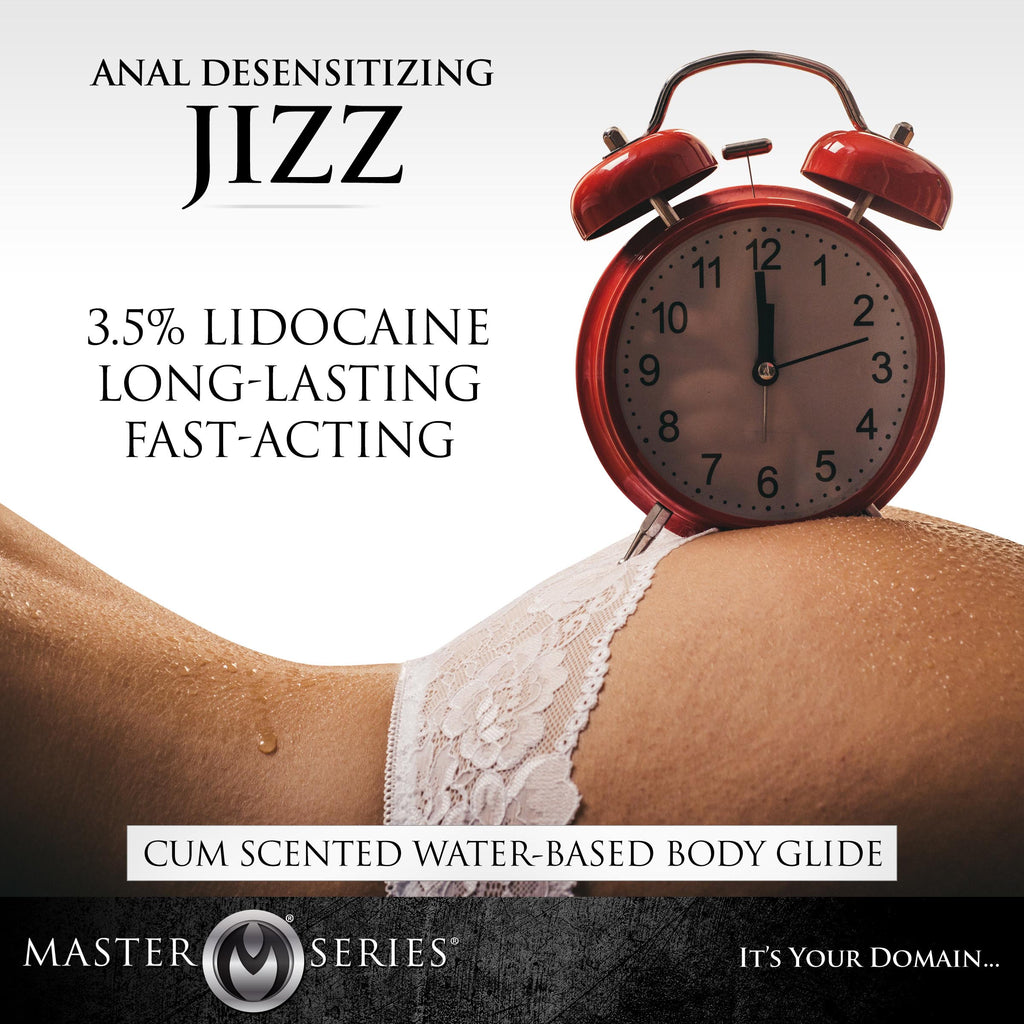 Master series Jizz Cum Scented Desensitizing Lube - 8.5 oz White