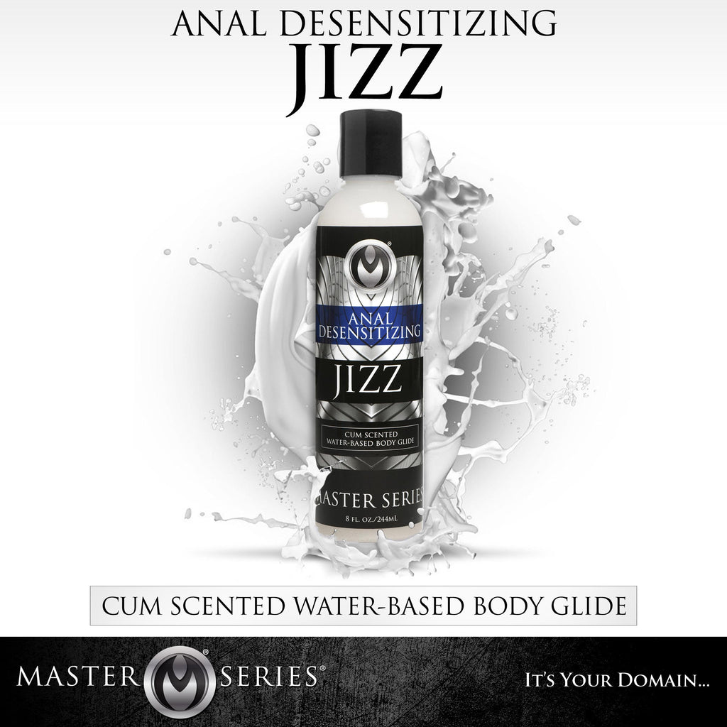 Master series Jizz Cum Scented Desensitizing Lube - 8.5 oz White