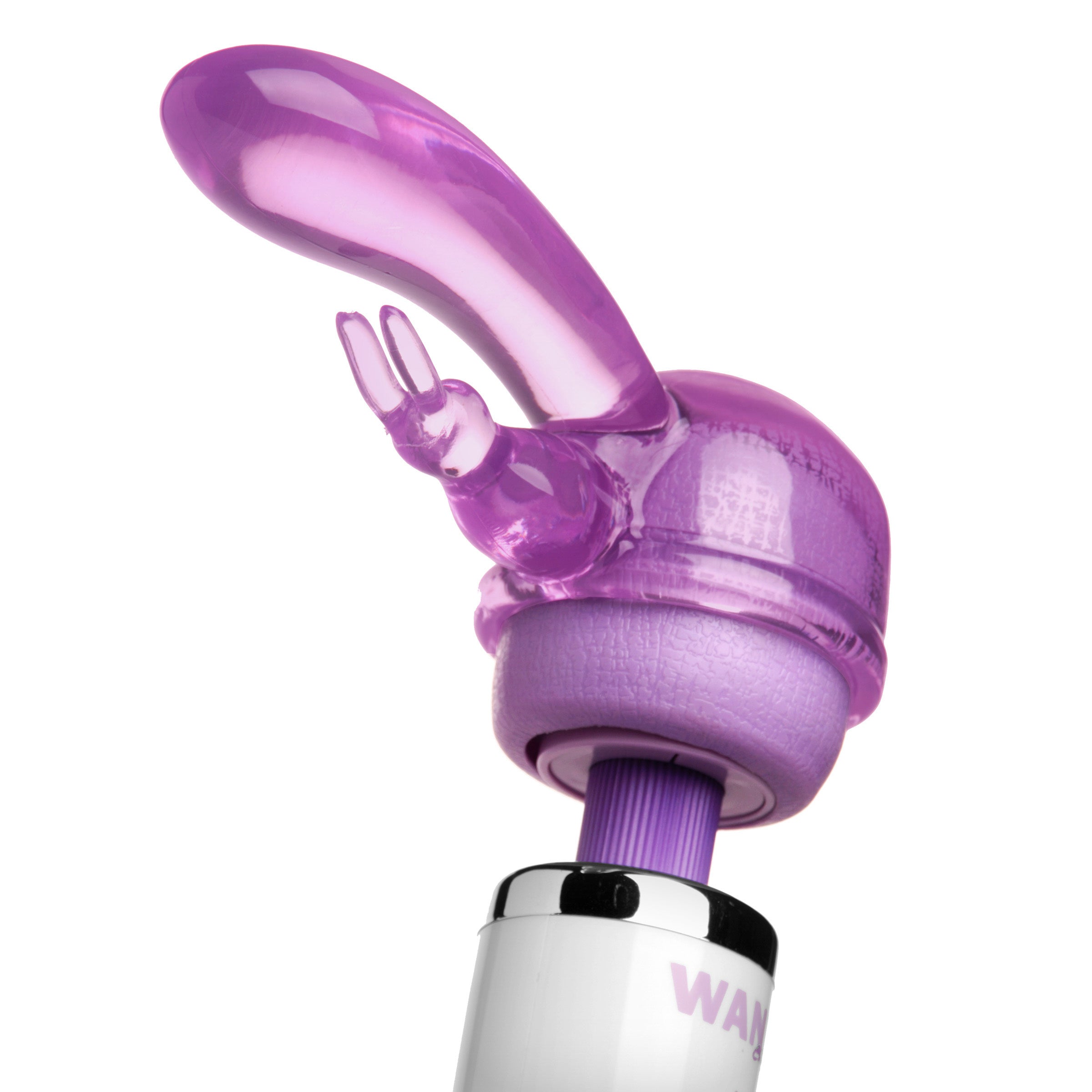 Wand Essentials Original Rabbit Dual Stimulation Wand Attachment Purple