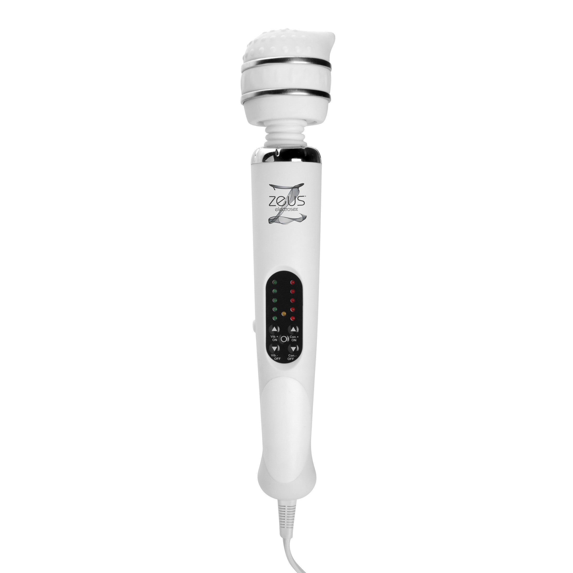 Zeus Electrosex White Knight 10 Mode Electro Vibe Wand White
