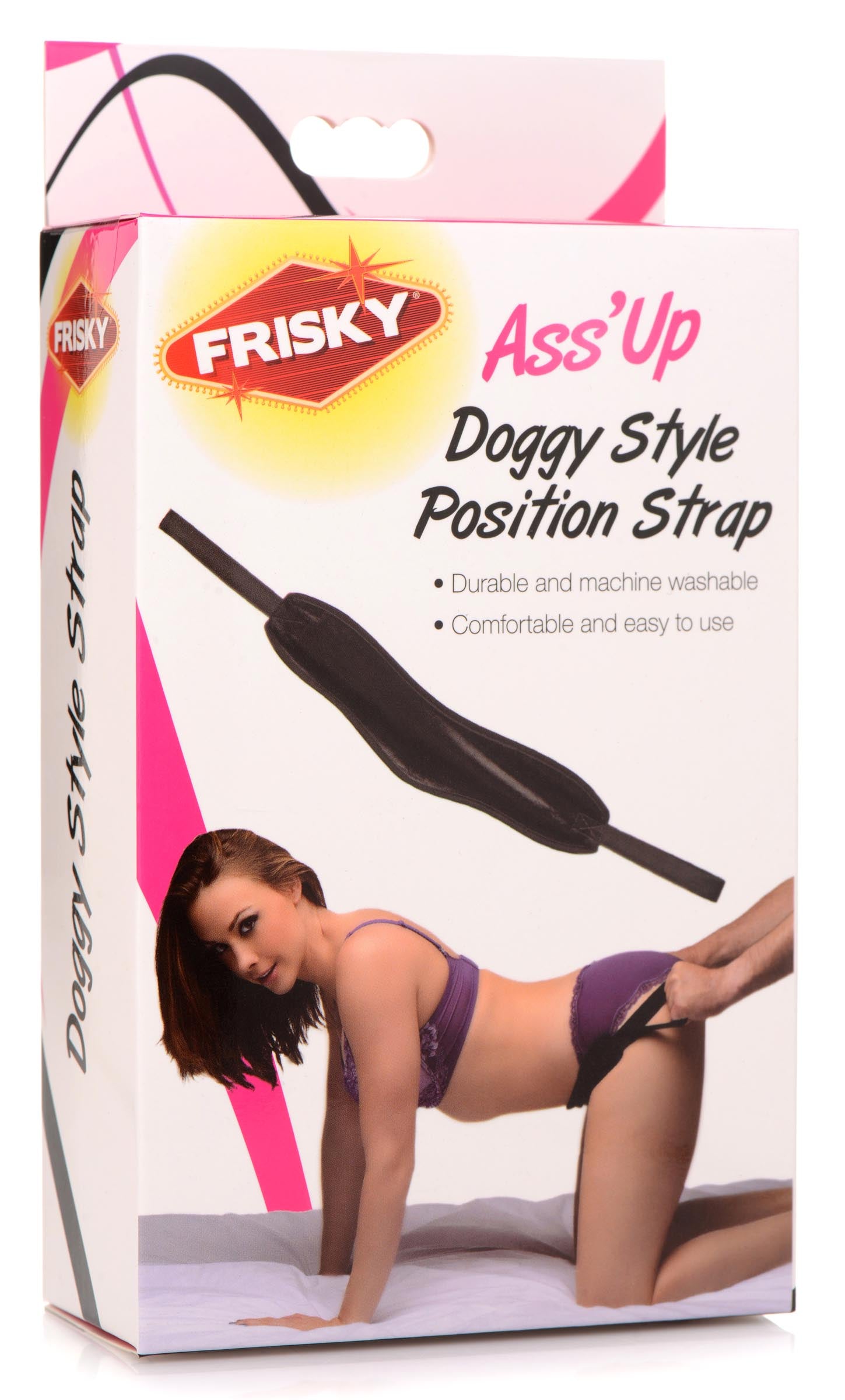 Frisky Ass Up Doggy Style Position Strap Black