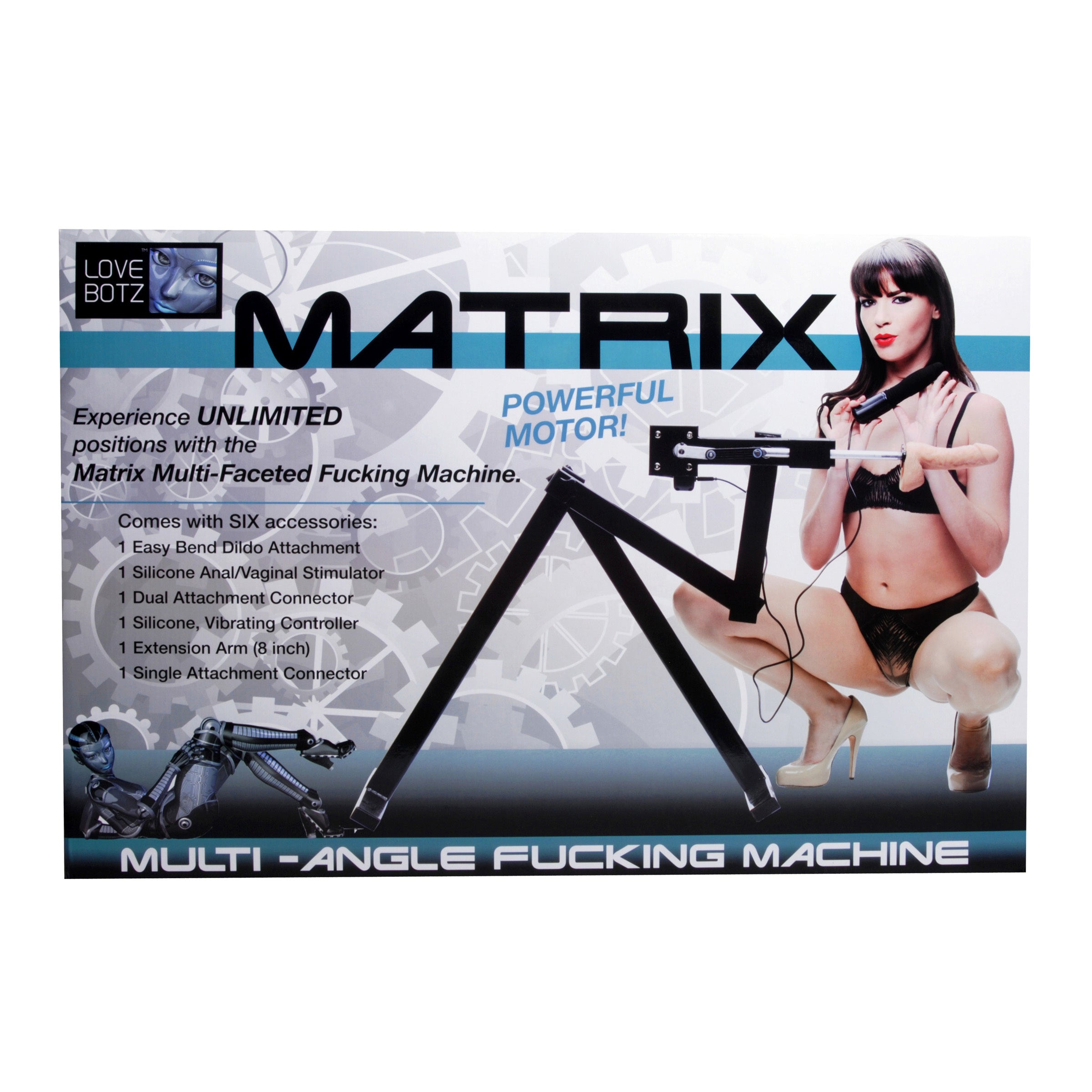 LoveBotz Matrix Multi-Angle Sex Machine Black