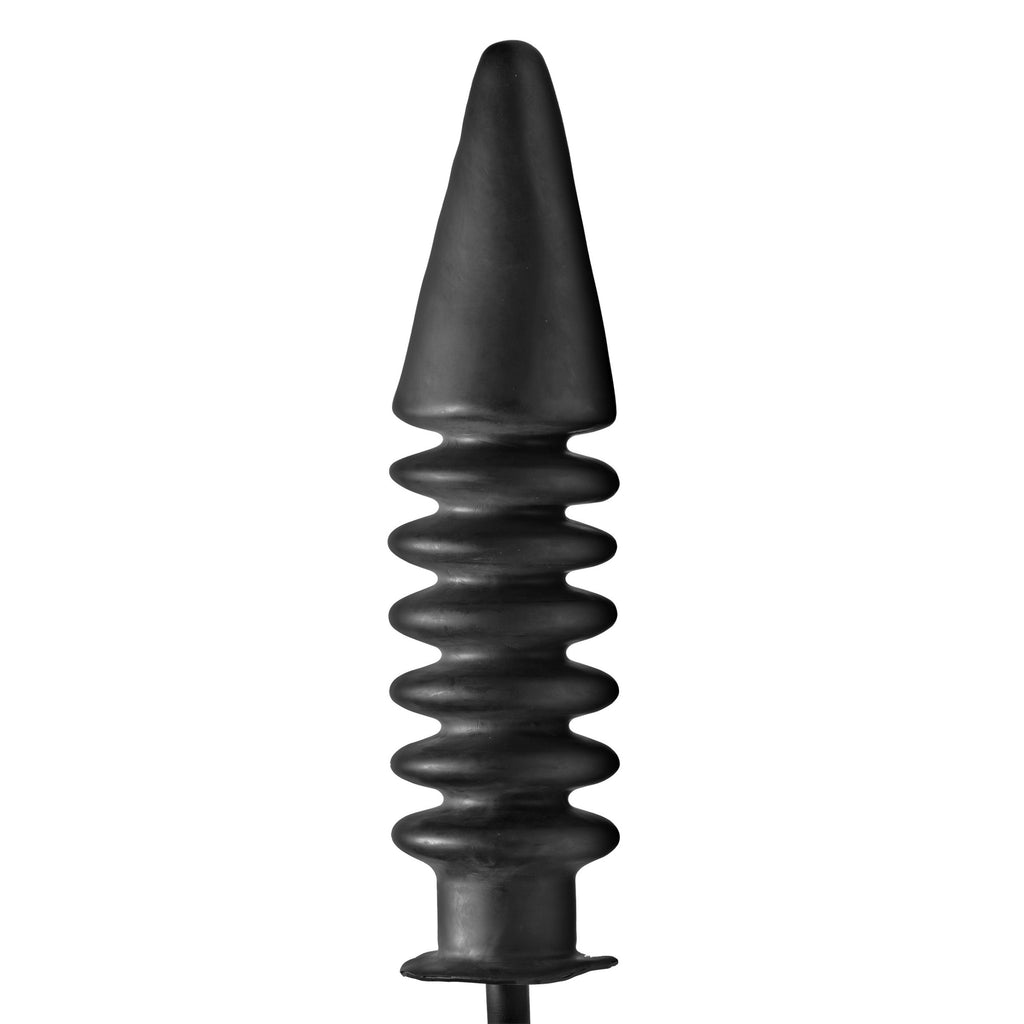 Master Series Accordion Inflatable XL Anal Plug Black