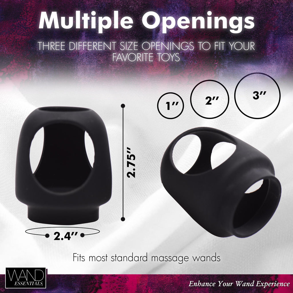 Wand Essentials Strap Cap Wand Harness for Dildos Black