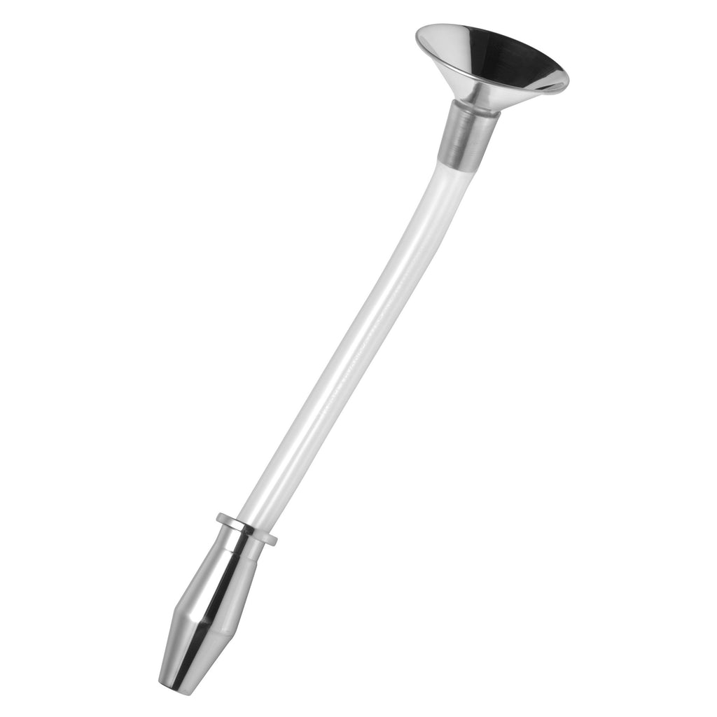 Master Series Stainless Steel Ass Funnel with Hollow Anal Plug Grey
