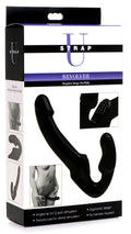 Strap U Revolver Strapless Strap On G-Spot Dildo Black