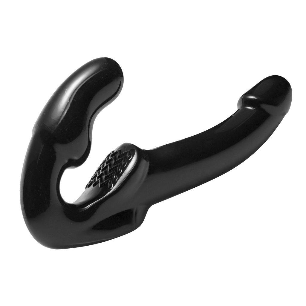 Strap U Revolver Strapless Strap On G-Spot Dildo Black