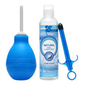 CleanStream Easy Clean Enema Bulb and Lube Launcher Kit Blue