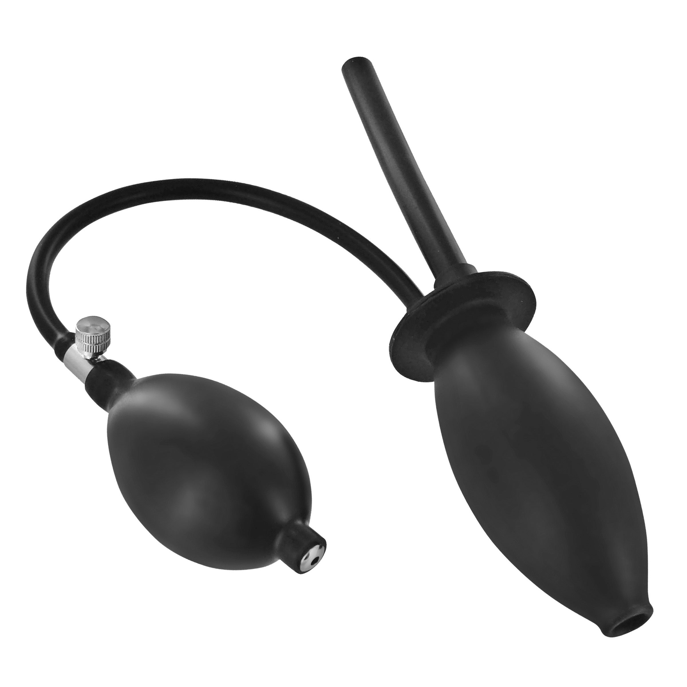 CleanStream Enema Anal Stretching Kit with Plug and Desensitizing Lube Black