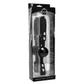 Master Series Premium Hush Locking Silicone Comfort Ball Gag Black