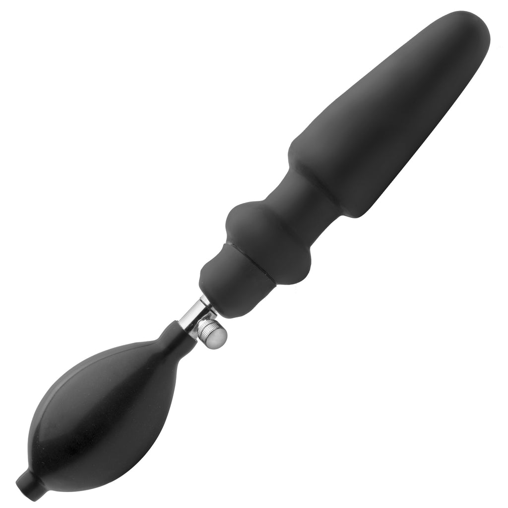 Master Series Expander Inflatable Anal Plug with Removable Pump Black
